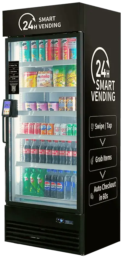 Smart cooler vending machine